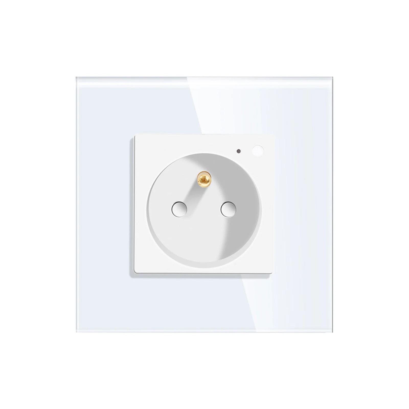 Tuya French Smart indoor glass wall plug and socket insert uk wall switch socket