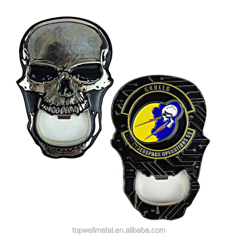 Zinc alloy antique bronze 3D embossed logo custom discharge challenge coin