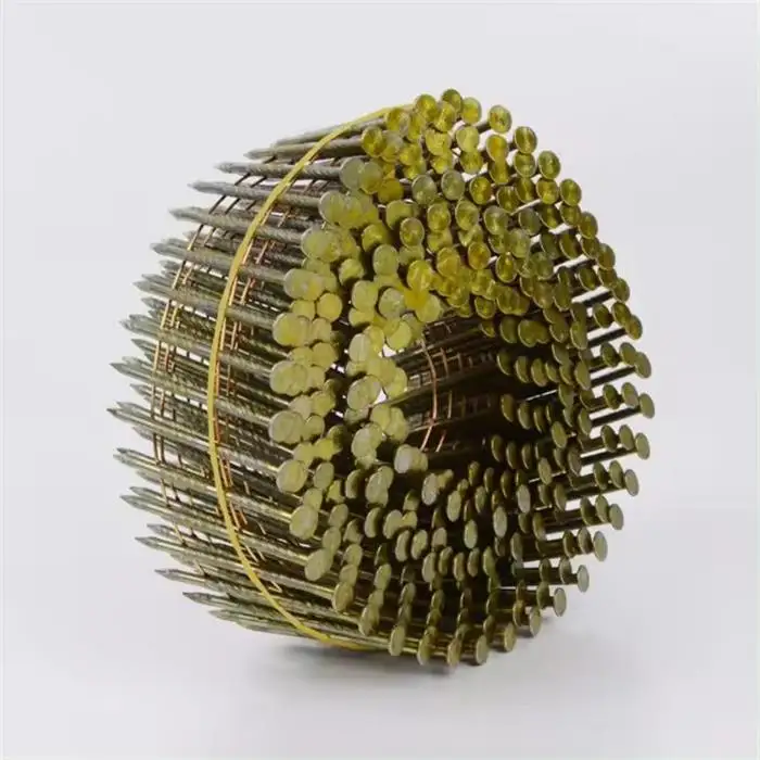 15 degree 1 1/4' 3 1/4 Wire collated roofing nails galvanized coil roofing nails