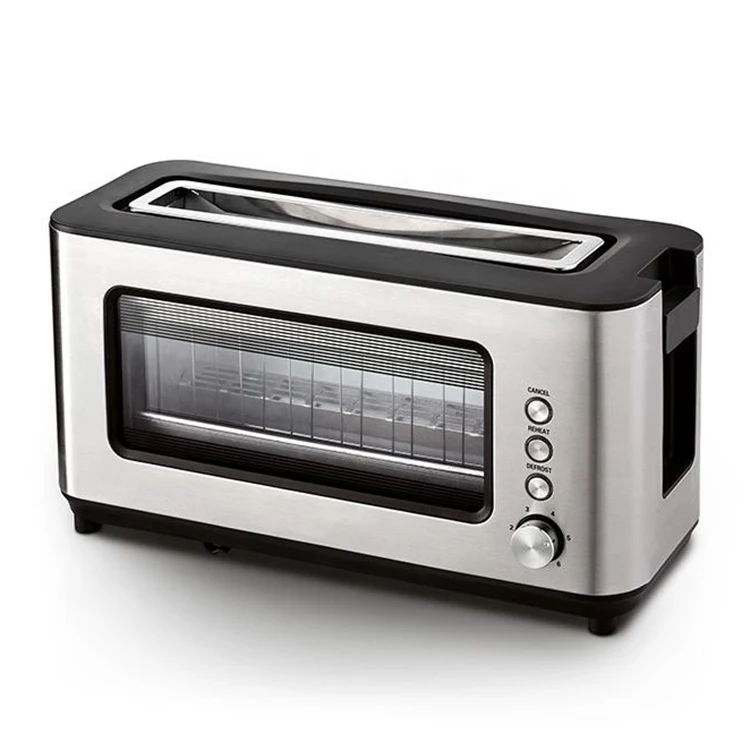 Vertical Visible Window Custom Logo Electronic Toaster Heating Element Sandwich Maker Pizza Ovens