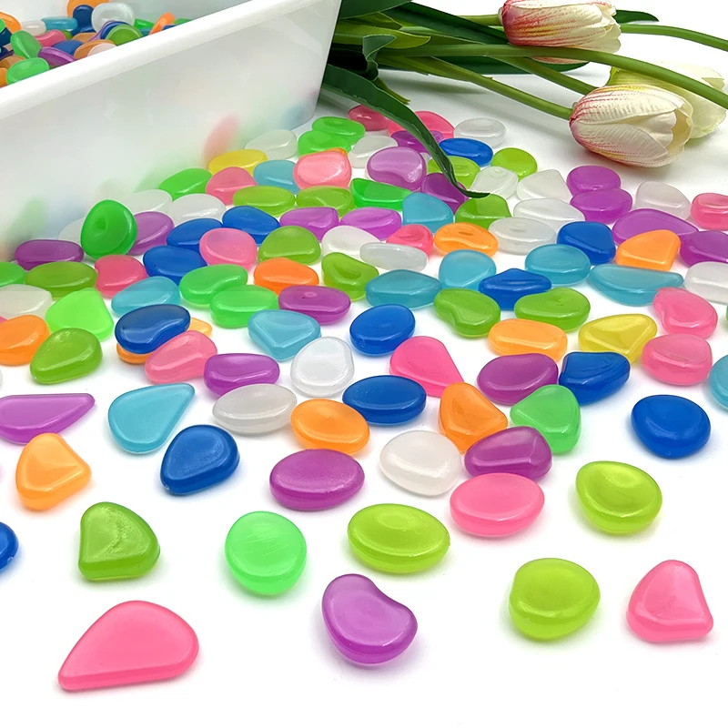 Светящиеся полимерные камни, светящиеся в темноте, для украшения дома и сада, оптовая продажа с завода 2022