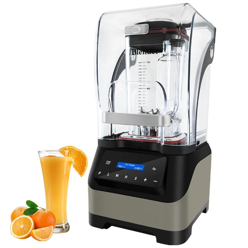 High Effective Chinese Heavy Duty Food Blender With Sound Reducing 1.8L Commercial Blender