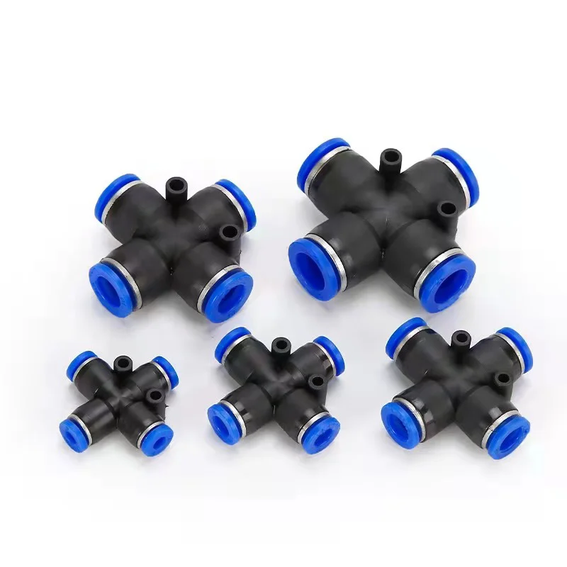 Pneumatic Components, Pneumatic Parts, External Threaded Male Straight 1/4 10mm Brass Metal Pneumatic Fittings PC