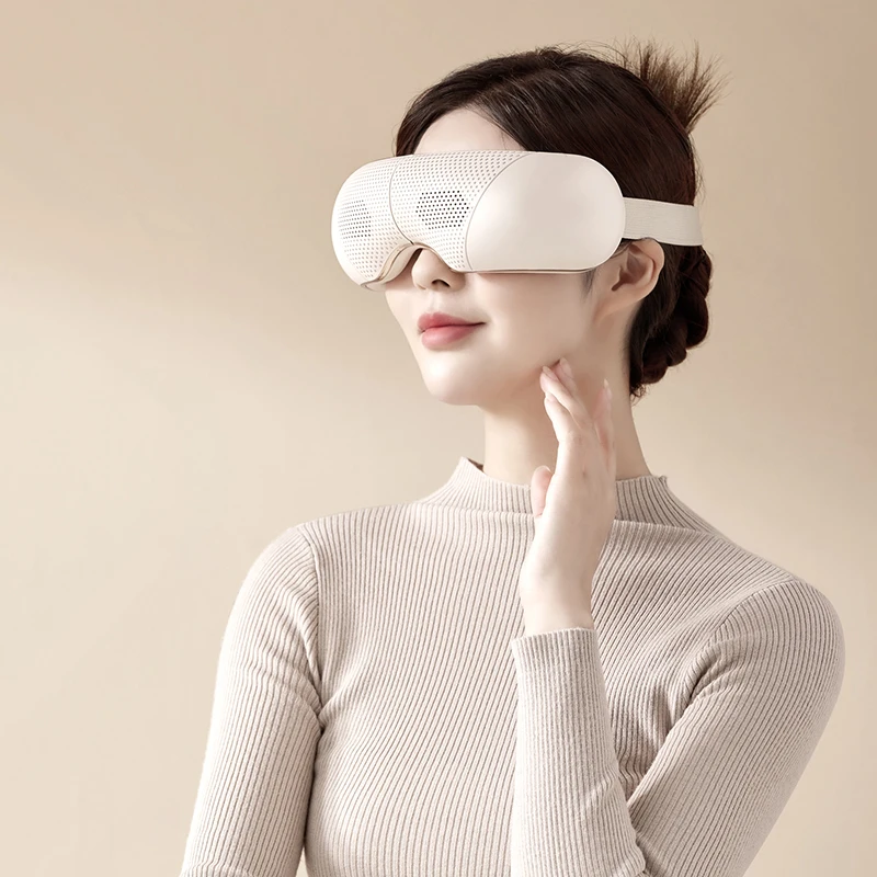 Wireless Eye Massager with Heat Compression Electric Eye Massage Equipment Vibrative Rechargeable Infrared Smart Eye Massager