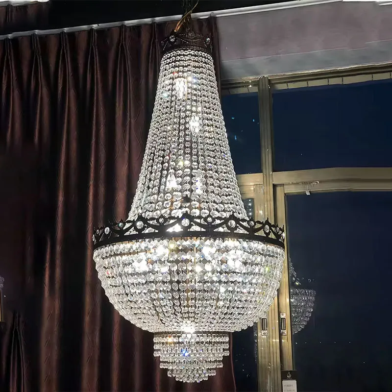 Modern Crystals Chandeliers Palace Style Crystal Chandelier Pendant Lamp Luxury Decor Ceiling Lights Chandelier