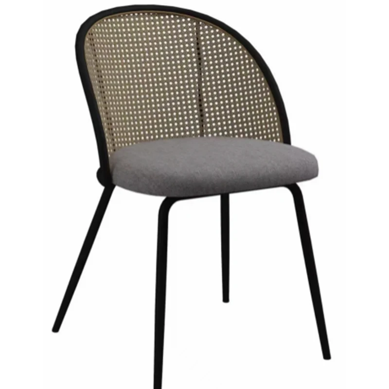 Metal chair handicraft rattan back chair cheapest products wholesale PU chair