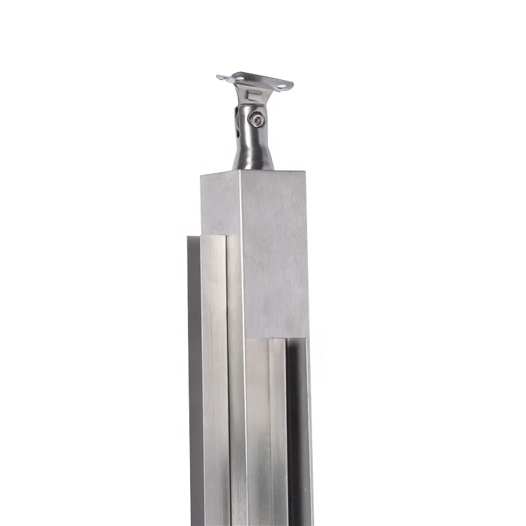 
304 stair column railing guardrail glass clip high quality stainless steel handrail fittings 