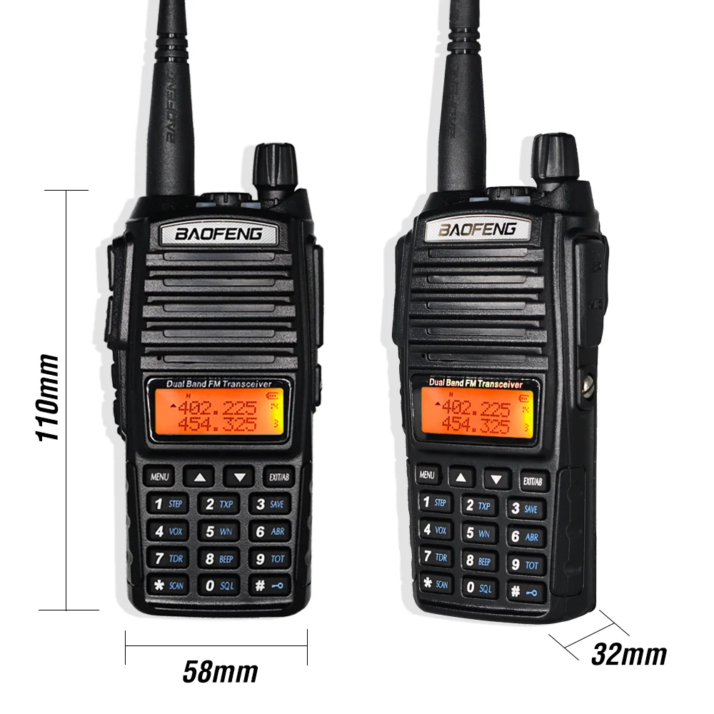 Walkie Talkie Baofeng Bf Uv82 Power 8w Radio For Amateur Long Range Transmit Dual Band Vhf Uhf Ham Radio