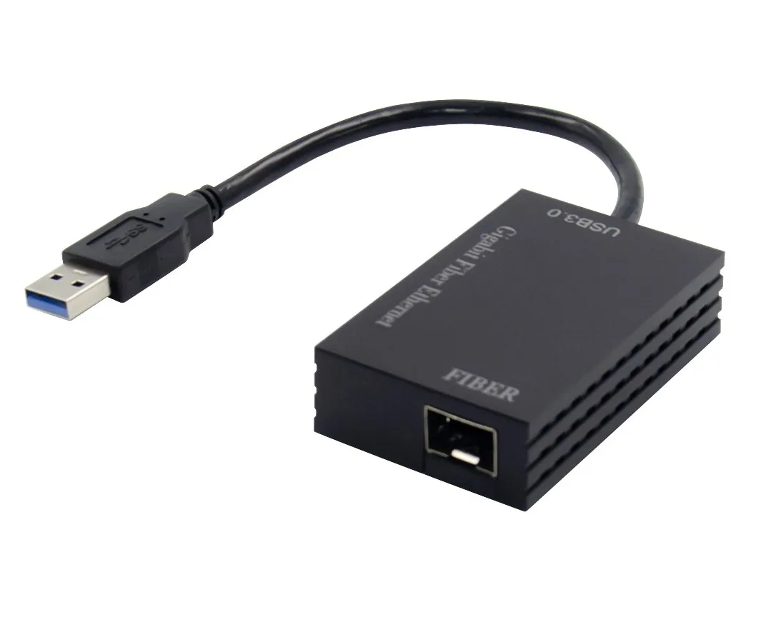 Сетевой адаптер Ethernet с гигабитным оптоволоконным кабелем USB3.0 SFP 1000 м