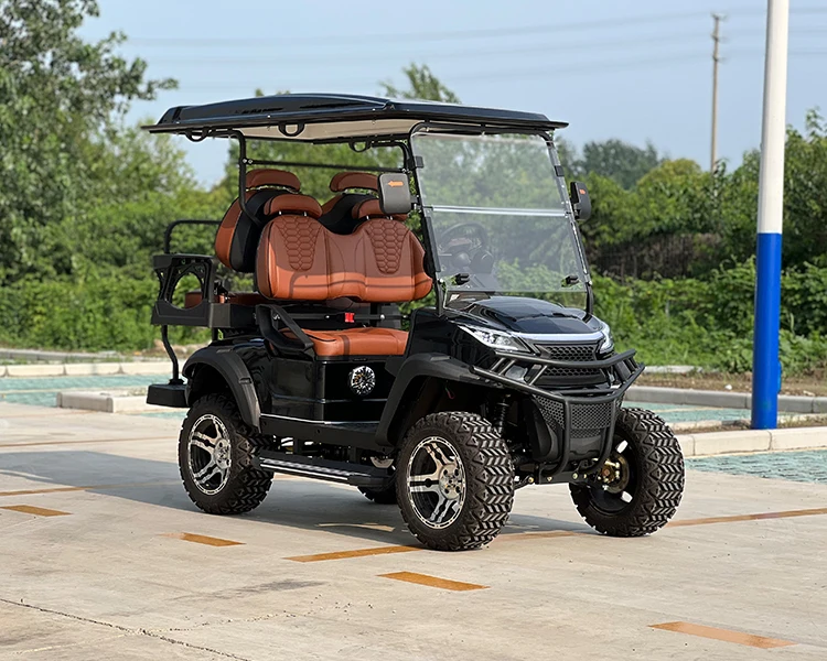 China Factory Price 4 Seats Electric Golf Cart  In Stock Golf Cart 2+2 Seats Cheap Electric Vehicle