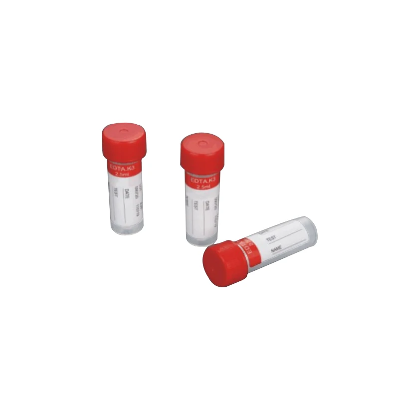 0.5ml Pediatric Plastic Mini Capillary  Blood Sample Tube Micro Blood Collection Plain Tube with CE & ISO