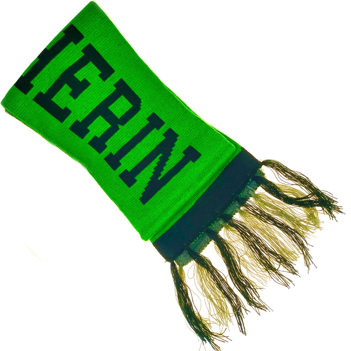 Фабрика может настраивать узоры логотипа и непосредственно оптовая продажа акриловый двусторонний жаккардовый технологический шарф для футбола