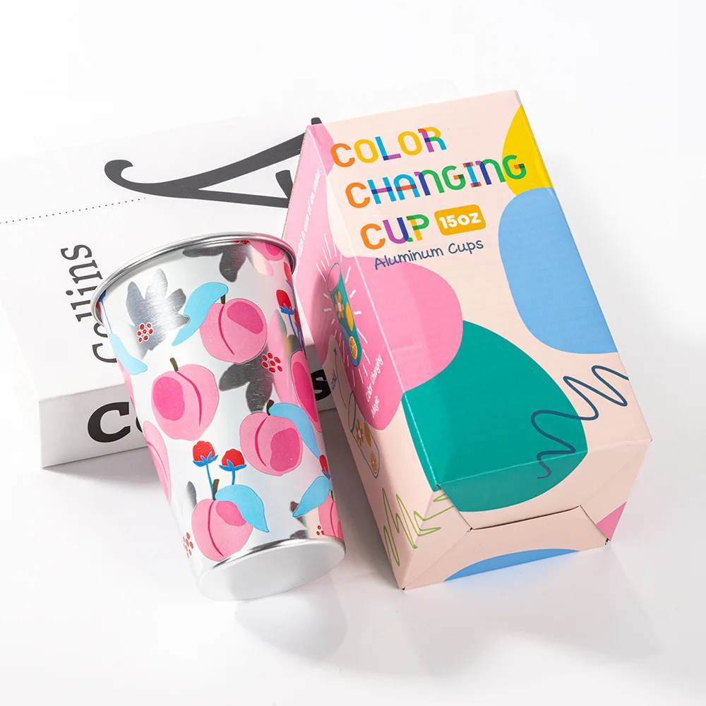 Wholesale reusable disposable aluminum cups bars cold drinks juice cups beer cups manufacturer