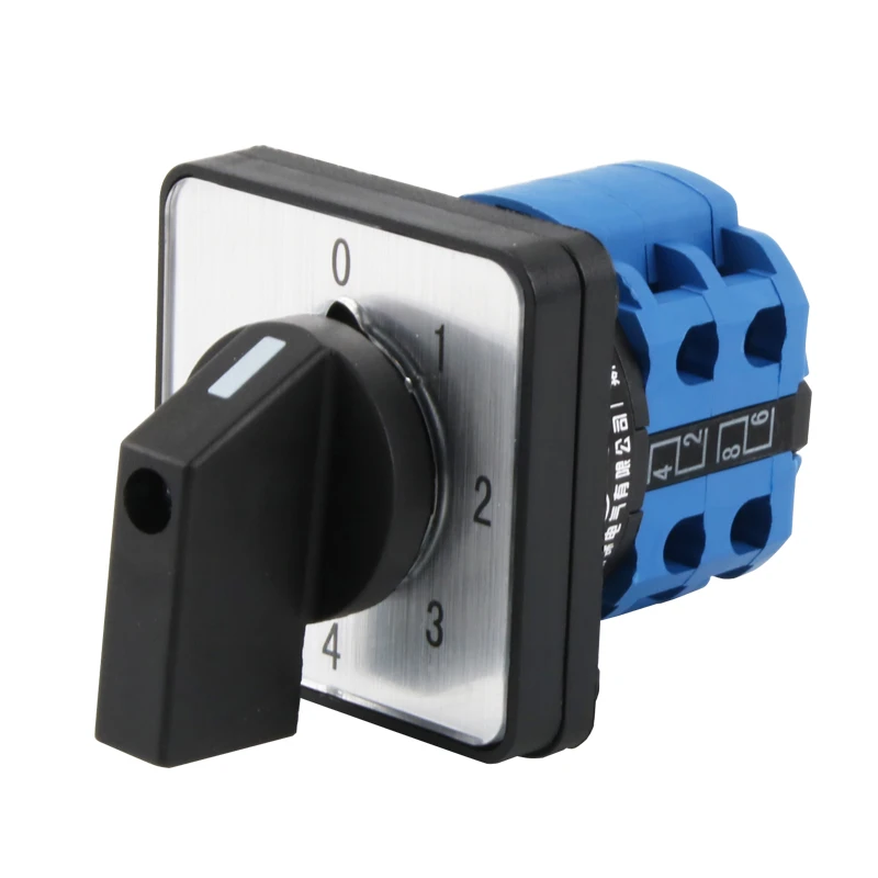 LW26-20 water pump motor manual active/standby power 1-2-3 rotary switch 20A 3 position 3 pole changeover switch