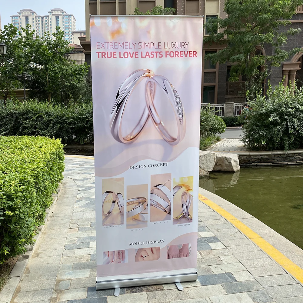 
Factory wholesale custom retractable pull up banner stand roll up banner stand  (1600085022301)