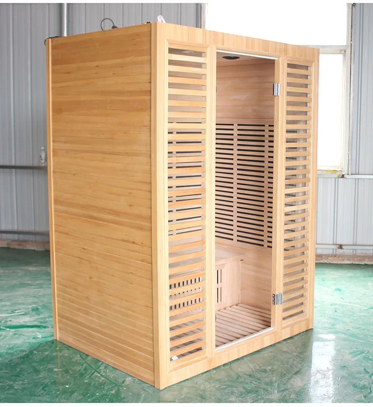 Indoor Hemlock Wood Dry Far Infrared Sauna Room With Carbon Fiber Heater