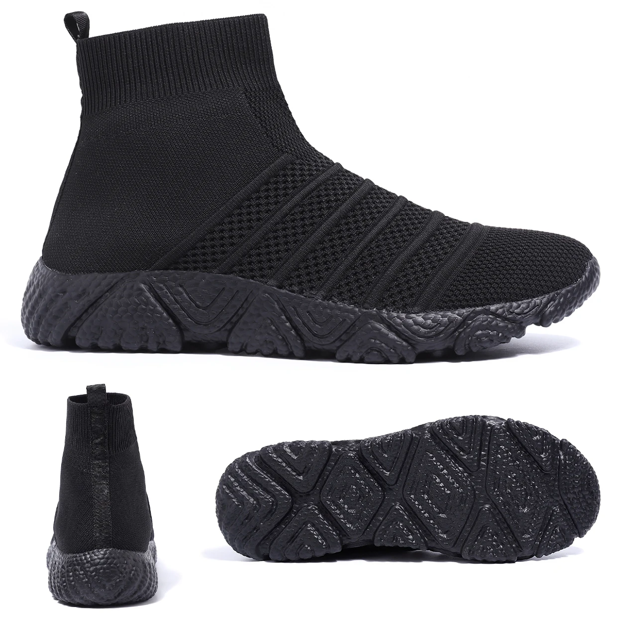 New Arrival men shoes arch support slip-on anti-slippery light wight women sneaker shoes outdoor sport casual sock shoes