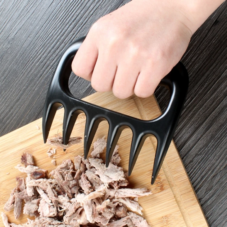 BBQ Tool Shredding Handling & Carving Food Plastic Beer Meat Claws Pulled Pork Shredder Claws with Sharp Plastic Blades