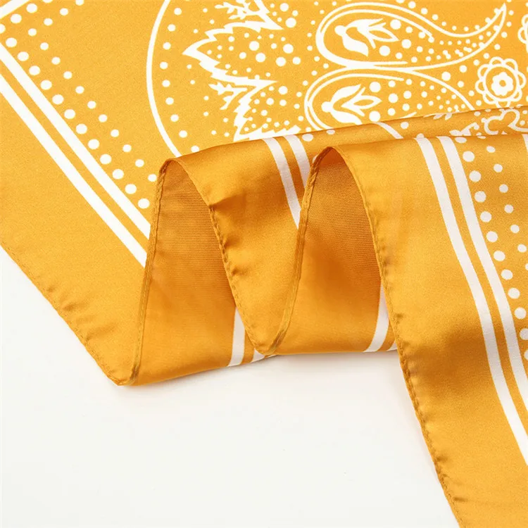 HEFT BOOOGE Classic 70cm*70cm Paisley Design Large Square Satin Scarf