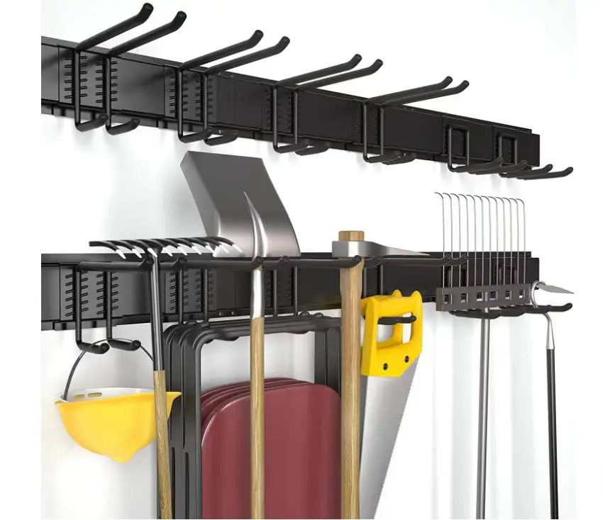 Tool Storage Rack Max Wall Mount Tools Home and Garage Organizer Storage System Steel Gear Hanger