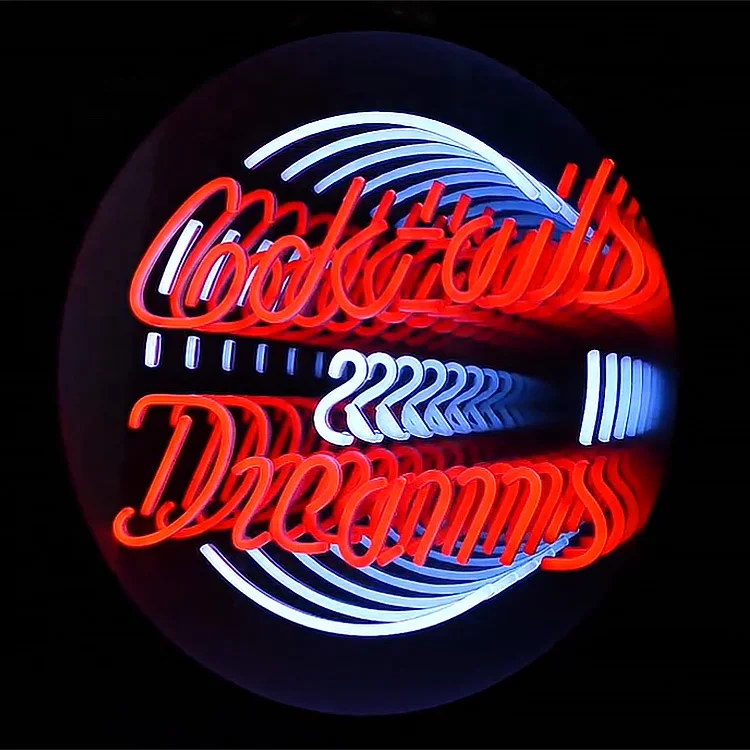 Cosun led heart mirror neon this is where the happens neon sign with mirror backing