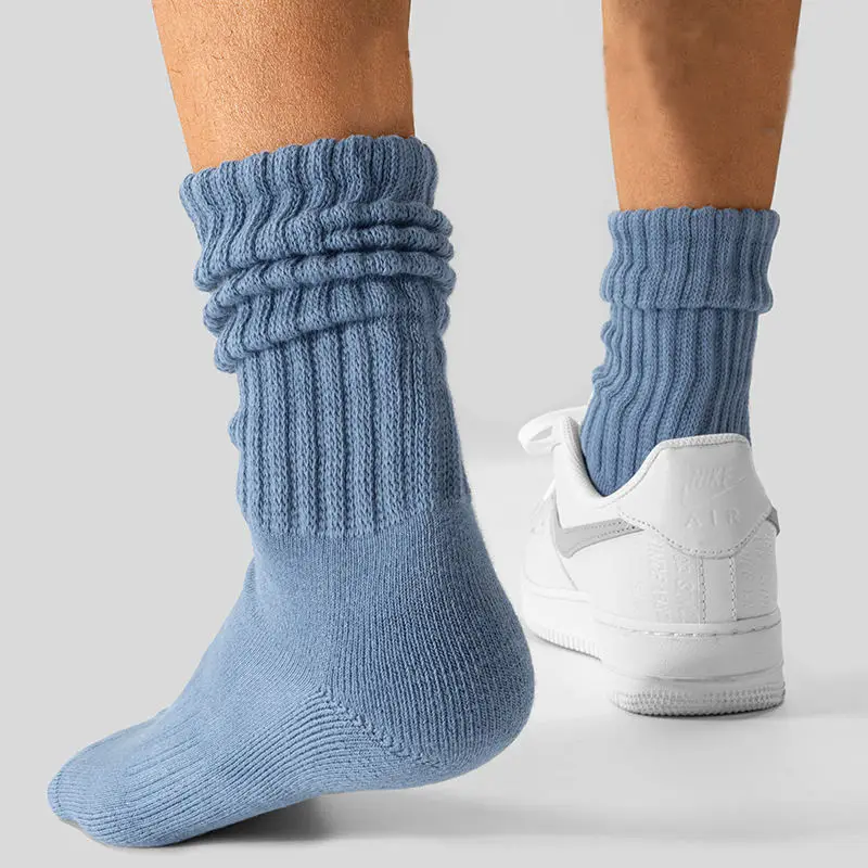 Custom Printed Thick Organic Cotton Bamboo Acrylic Ribs Non Binding Diabetic Socks Medical