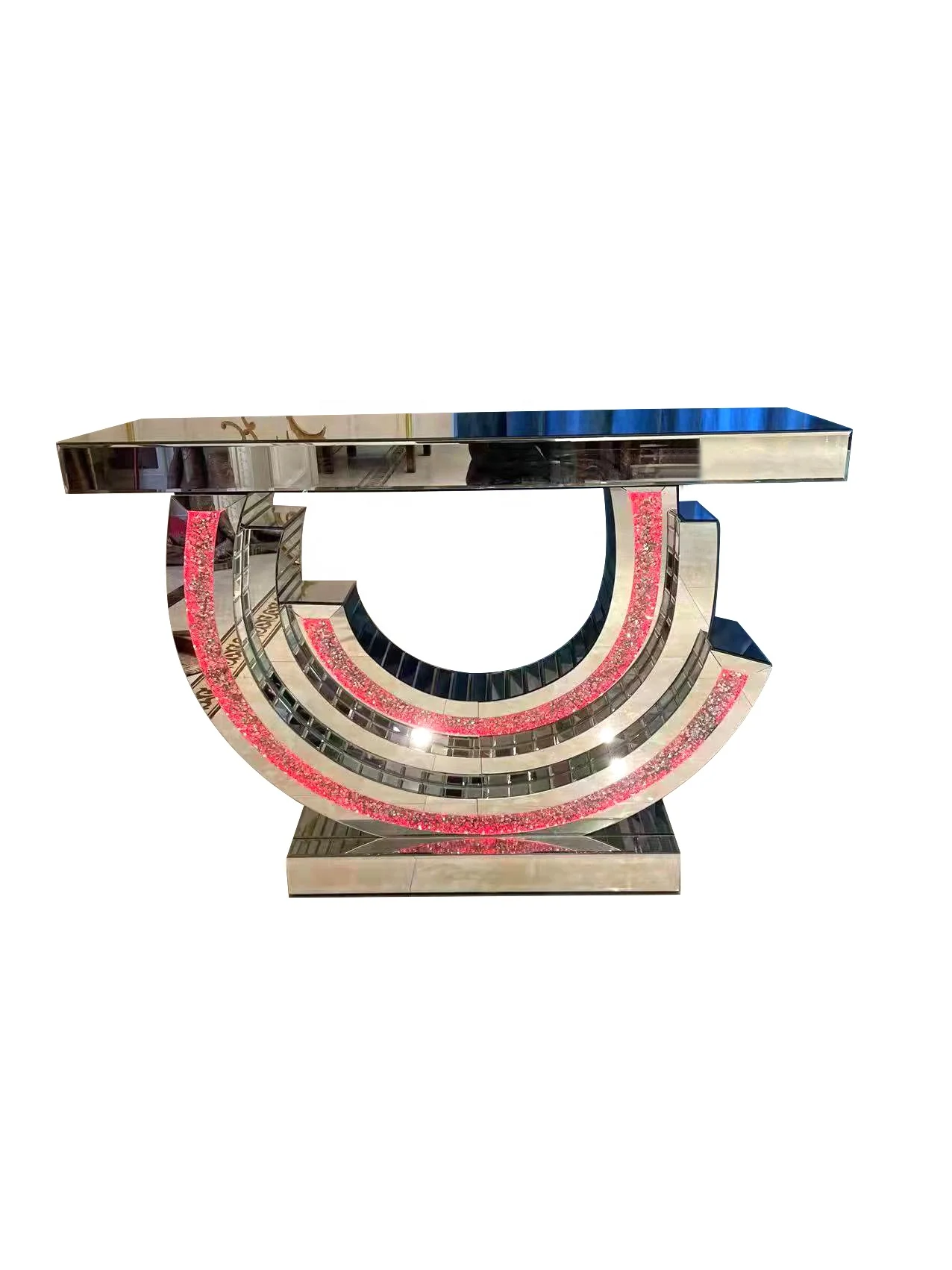 2022 High Quality Classic Mirrored Console Table with Wall Mirror Sets