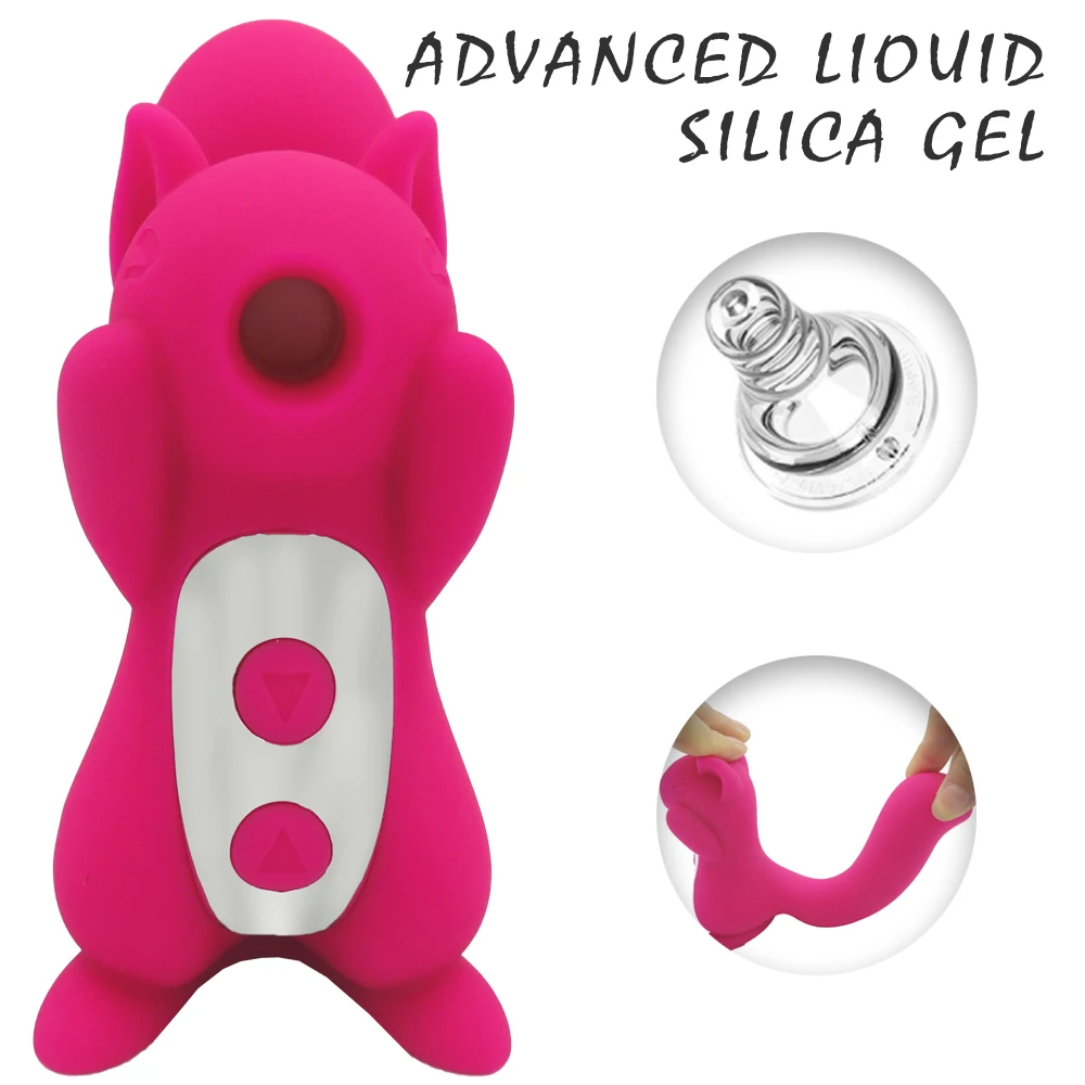 
In Stock Amazon Hot Sale Shapped Clit Sucking Squirrel Sex Toy Vibrator For Women Adult Silicone Clitoris Stimulator 