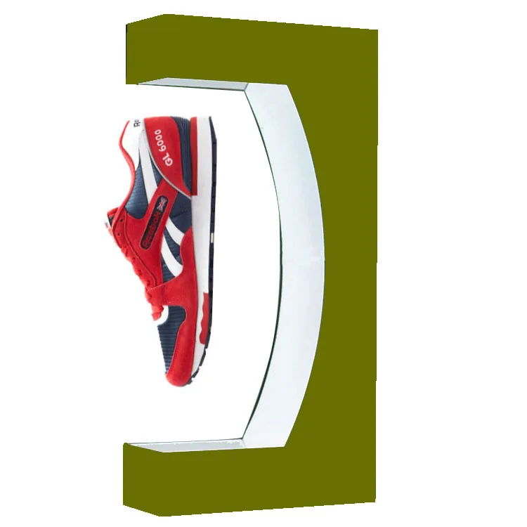 Tree Vase Macnetic Backlit Pcb Machine Acrylic Shoe Display Stand Levitating Sneaker Display Levitation Magnetic Shoe Gleagle