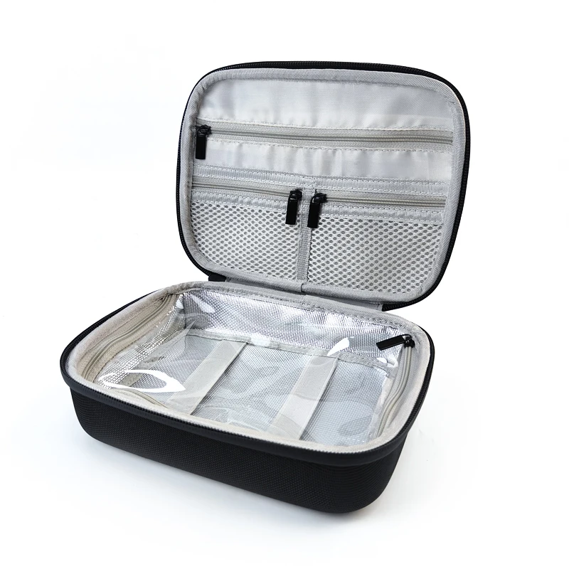 Travel Portable Waterproof Nylon Canvas Transparent PVC Visible Cooler Bag For Medical Supplies