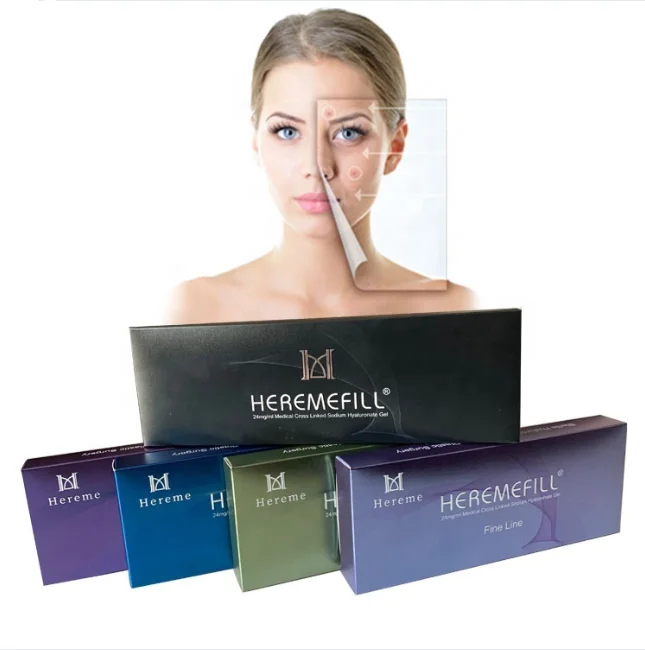 Heremefill wholesale skin whitening facial lips nose injectable butt penis breast enlargement hyaluronic acid filler injection