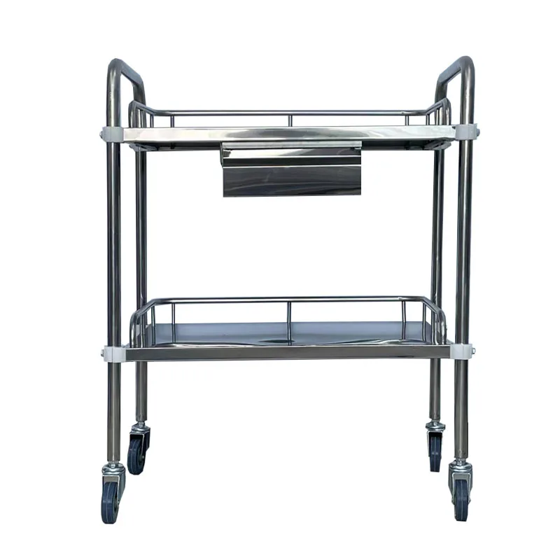 Medical Hospital Trolley Surgical Trolley with Drawers Stainless Steel Medical Nursing Cart