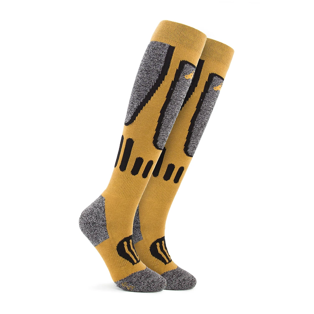 Winter Merino Wool Material High Quality Custom Thermal Anti-bacterial Over Knee Ski Socks