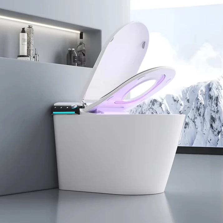 Luxury Smart Toilet Touch Screen Self Cleaning Electronic Intelligent With Baby Seating
