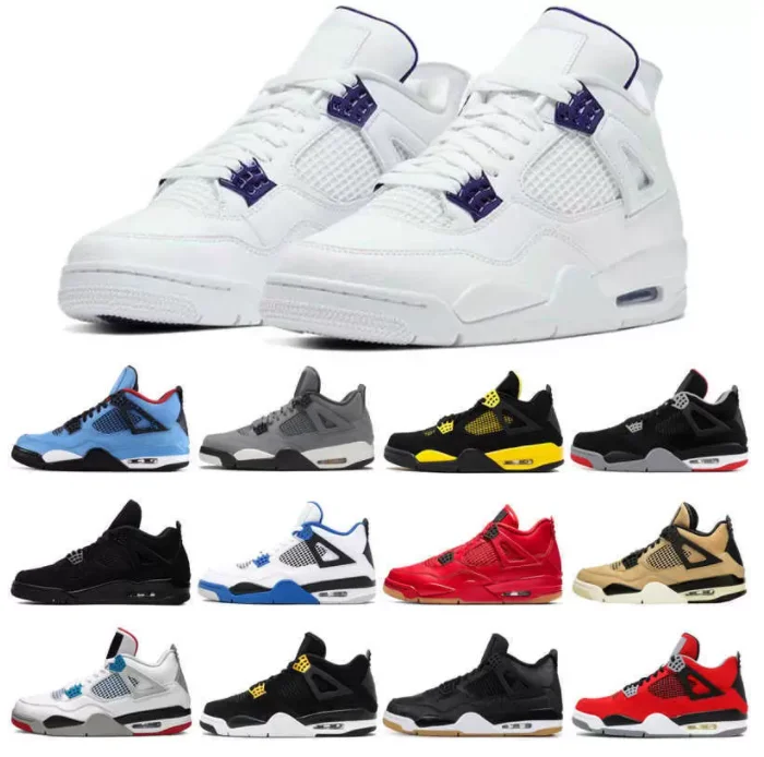 zapatillas low mid high top sneakers white black cat red Fitness Walking Shoes hoteliedlys 4 retro basketball shoes