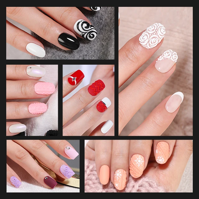 Custom logo colors nail art high quality colorful art nail 3D sculpting gel