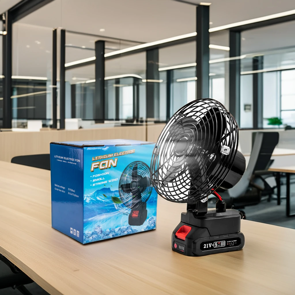 High quality cordless two speed adjustable air cooler fan, portable fan, mini rechargeable ventilation fan, customized fan