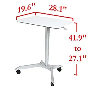 China Supplier  Height Adjustable Standing And Sit Desk Gas lift Coffee Tables With HPL Countertops