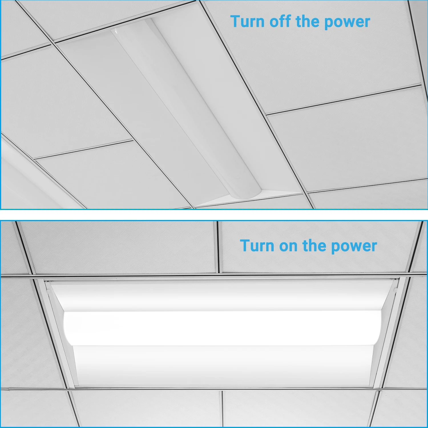 ETL DLC  Smart troffer Tunable CCT and dimming 2x4FT led light fixture troffer