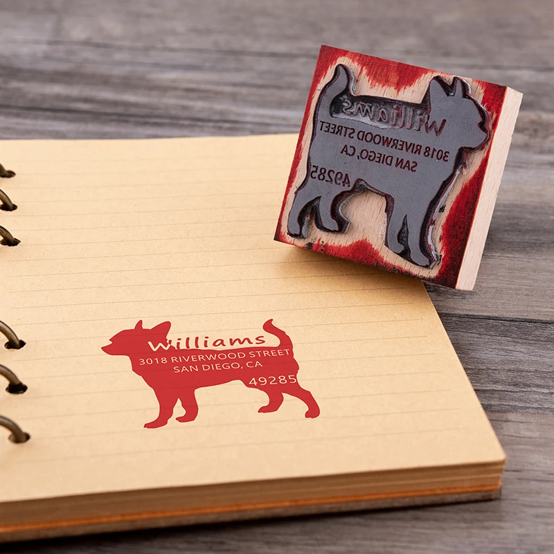 Wholesale Fast Delivery Oem low moq Dropshipping Office Supplies Customizable Pattern Text Creative Wooden Seal