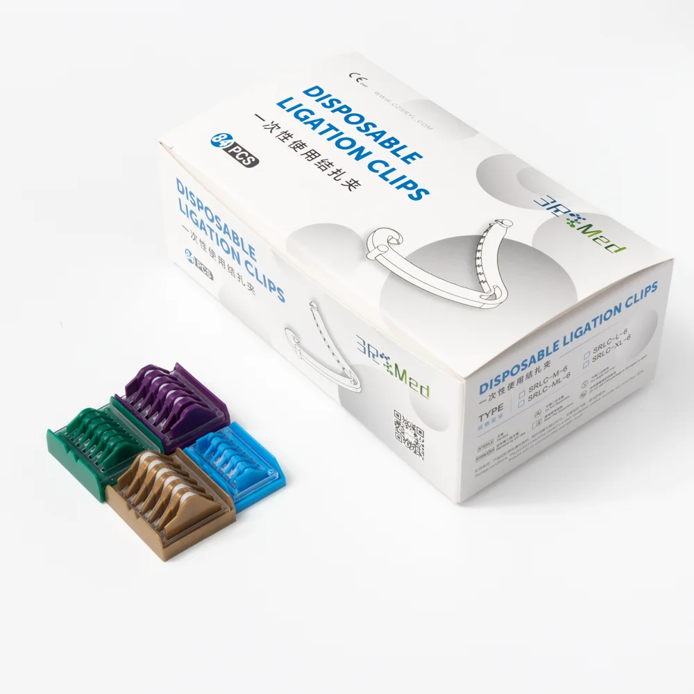 Good quality medical hemolock clips polymer ligating hemolok clips of laparoscopy