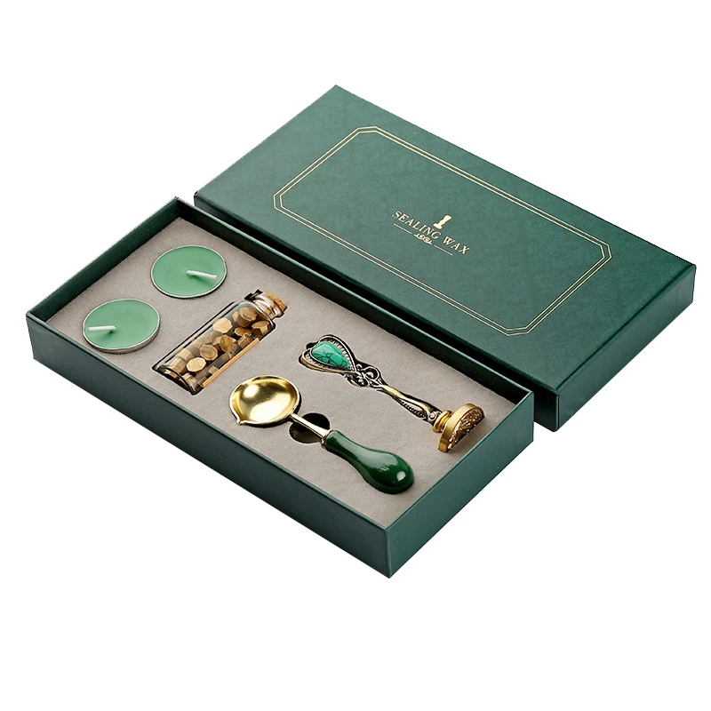 OEM восковой штамп набор штампов коробка для свадебных приглашений декоративный Запечатывания Воском погружения в горшок штамповочные тарелки плавления