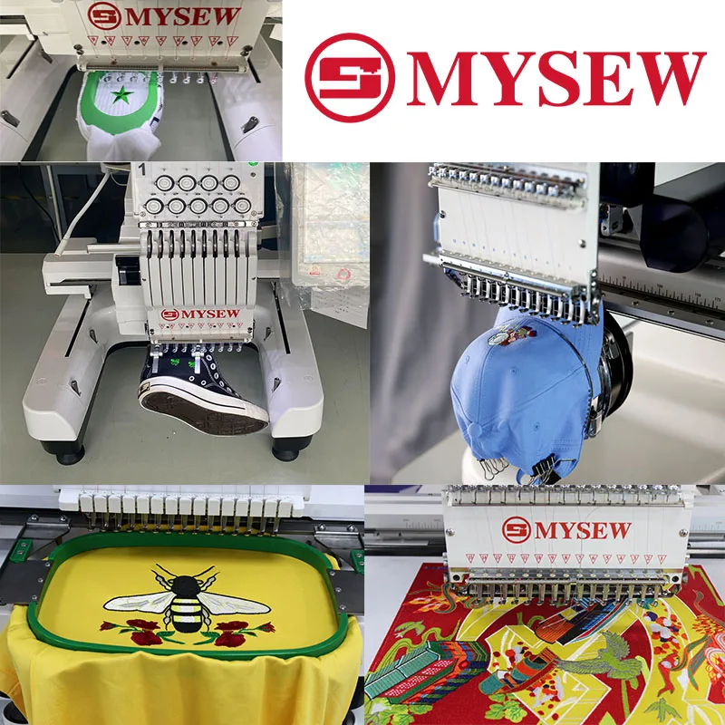 MYSEW MYS120N Высококачественная вышивальная машина, 12 игл для компьютеризированной вышивальной машины, цена, вышивальная машина для шляп