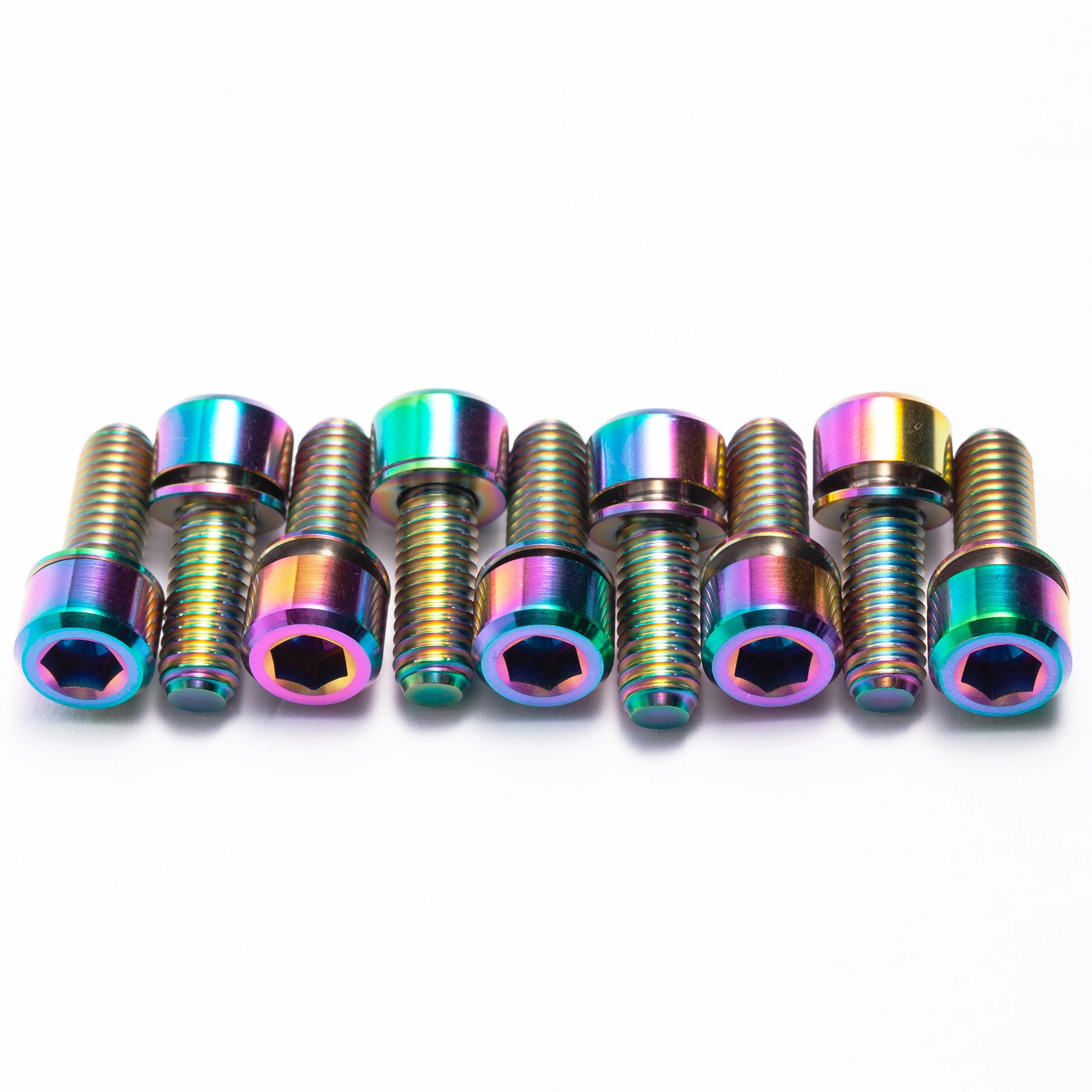 Din  titanium bolt m5x16 18 20mm hexagon socket tapered head bolts with washer titanium cup head various colors screws
