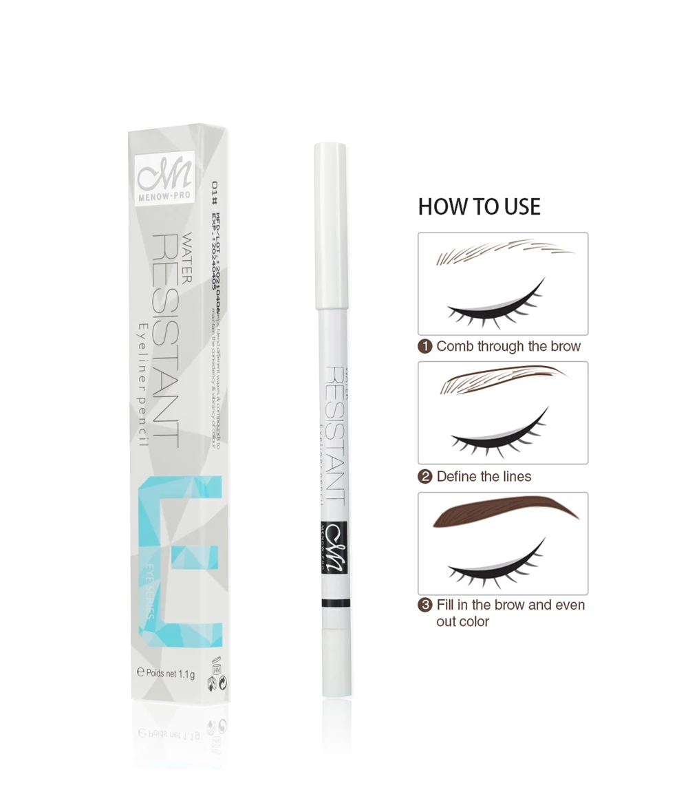 MENOW waterproof makeup long lasting white eyeliner pencil eyeliner waterproof