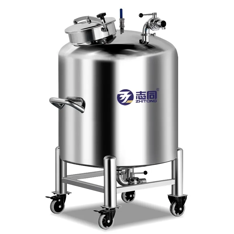 ZT 50L 5000L buffer storage tank chemical storage equipment water oil product transfer tanks stainless steel storage tank pot