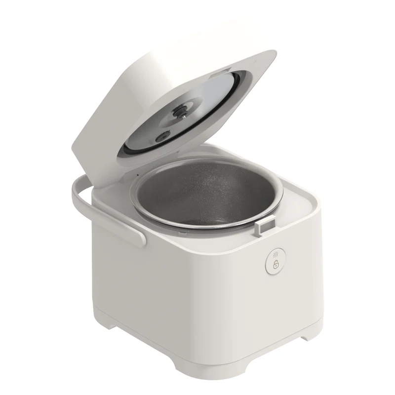 Small Multi Cooker Pot Heating Electric Cooking Rice Cooker 2 Litre New Style Portable Travel Stainless Steel Cylinder 400W 220