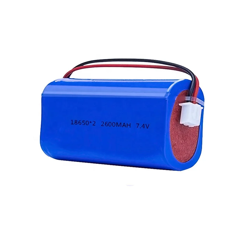 Customized Lithium Li Ion Battery 18650 7.4v Battery Pack 2200mah Rechargeable Lithium Battery