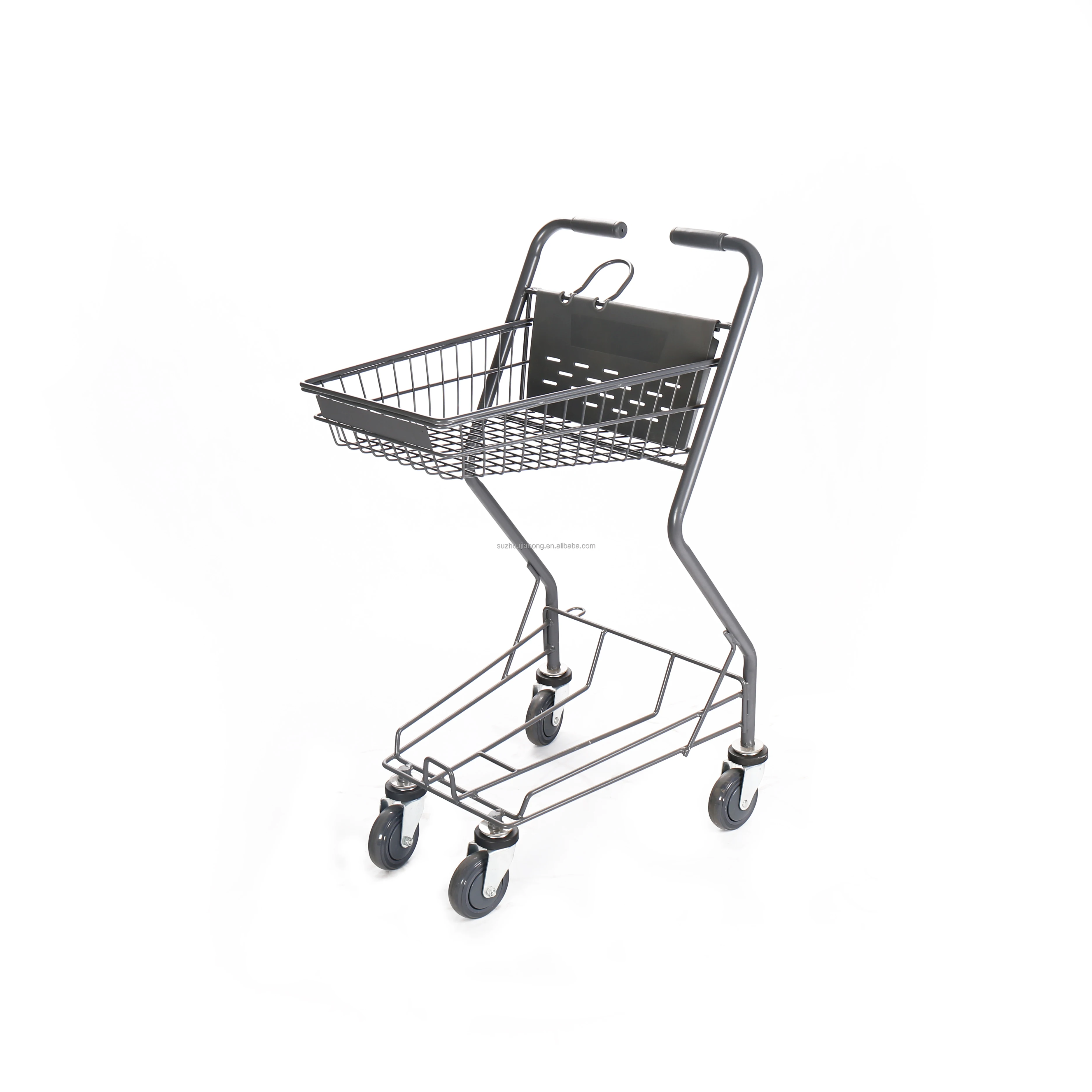 Wholesale High Quality  Trolley for Shopping Popular Supermarket Metal Trolley Cart With Basket