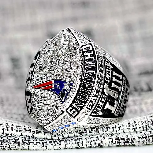 
2018 LIII New England Patriots Championship Ring for Fan Collection 